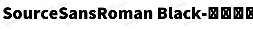 SourceSansRoman Black字体转换